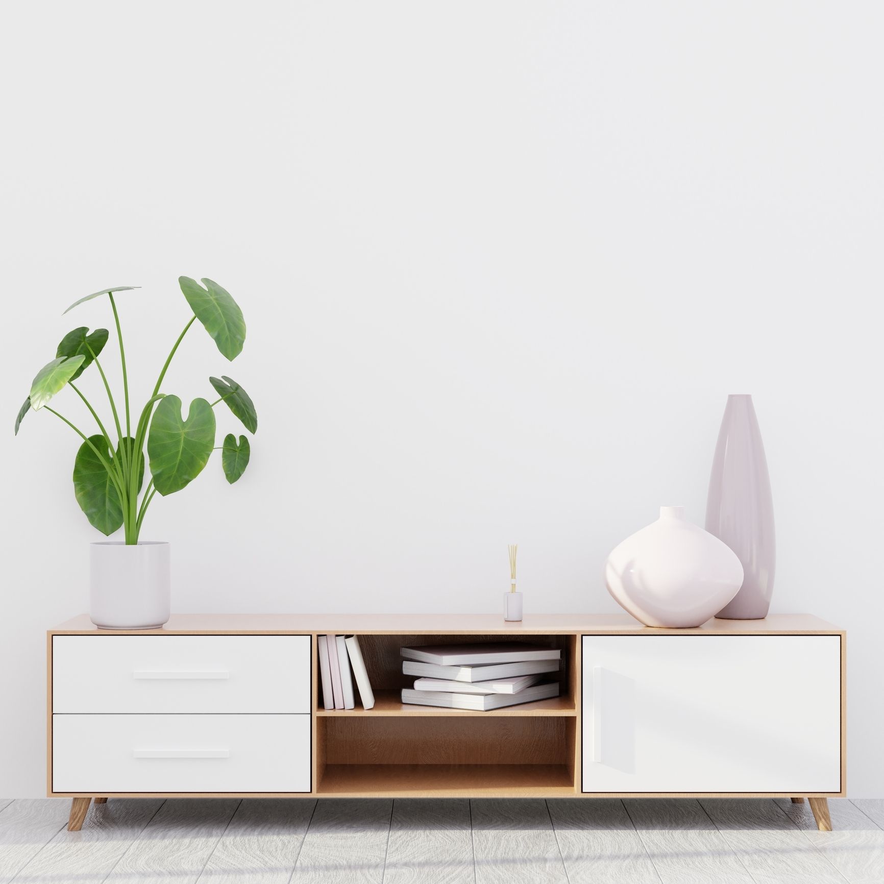 Canvas on living room wall